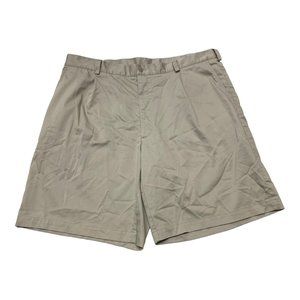 Nike Golf Men's Golf Shorts Size 40 DRI FIT Khaki Stretch Flat Front Performance